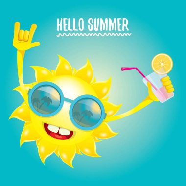 merhaba yaz rock n roll vektör etiket veya logo.