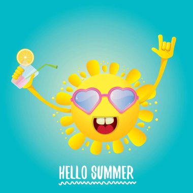 merhaba yaz rock n roll vektör etiket veya logo.