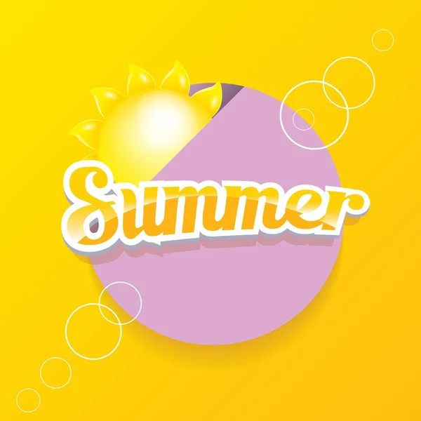 Vector aanbieding zomer label ontwerpsjabloon — Stockvector