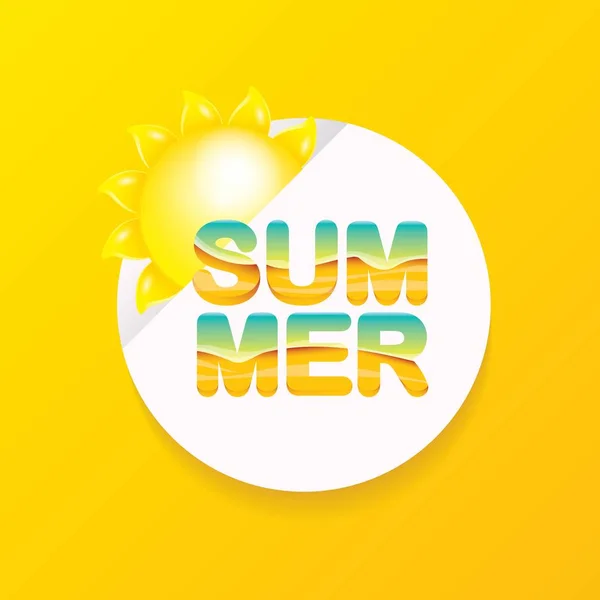 Vector special offer summer label design template — Stock Vector