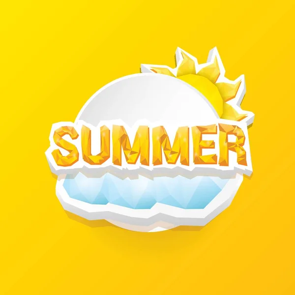 Vector special offer summer label design template — Stock Vector