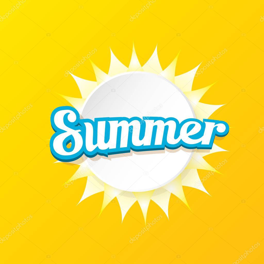 vector special offer summer label design template