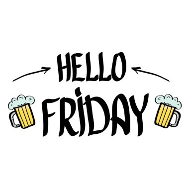 mutlu Cuma vektör arka plan.