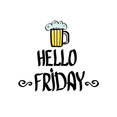 mutlu Cuma vektör arka plan.