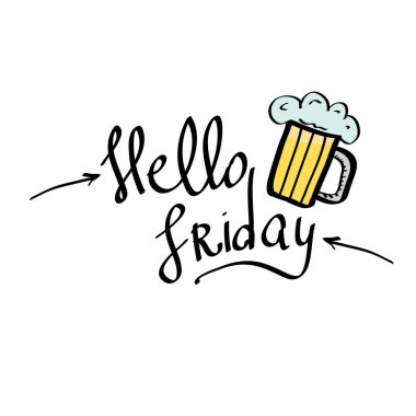 mutlu Cuma vektör arka plan.