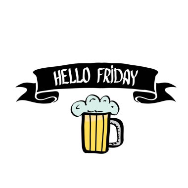 mutlu Cuma vektör arka plan.