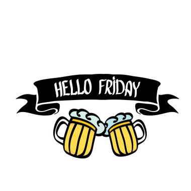 mutlu Cuma vektör arka plan.