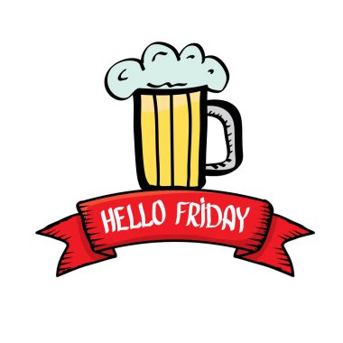 mutlu Cuma vektör arka plan.