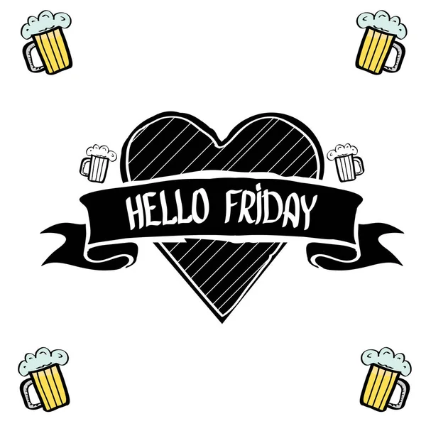 mutlu Cuma vektör arka plan.