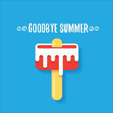 vektör elveda yaz konsepti çizim