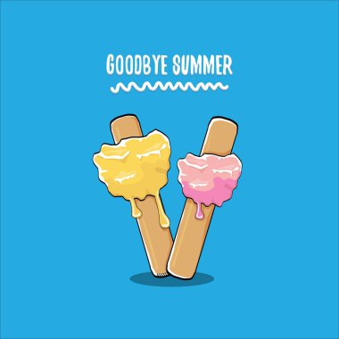 vektör elveda yaz konsepti çizim