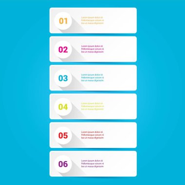 vektör temiz modern beyaz Infographic afiş kümesi