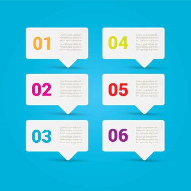 vektör temiz modern beyaz Infographic afiş kümesi