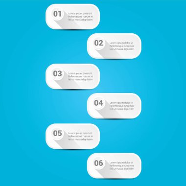 vektör temiz modern beyaz Infographic afiş kümesi