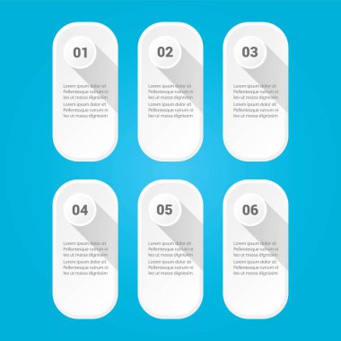 vektör temiz modern beyaz Infographic afiş kümesi