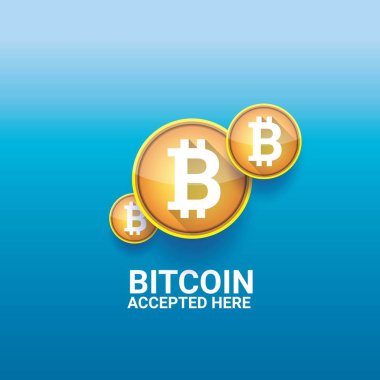 Bitcoin simge vektör. bitcoin simgesi