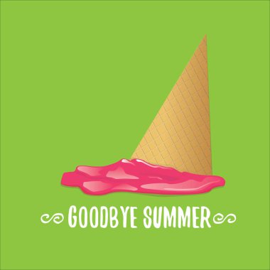 vektör elveda yaz konsepti çizim