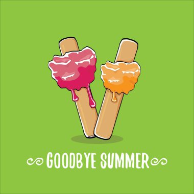 vektör elveda yaz konsepti çizim