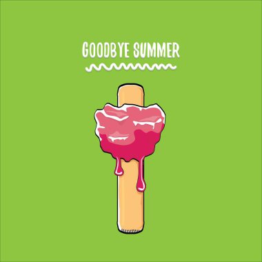 vektör elveda yaz konsepti çizim