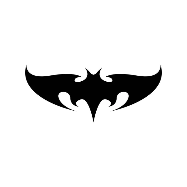 Vecteur halloween animal de chauve-souris noire icône ou signe isolé sur fond blanc. silhouette de chauve-souris vectorielle avec ailes . — Image vectorielle