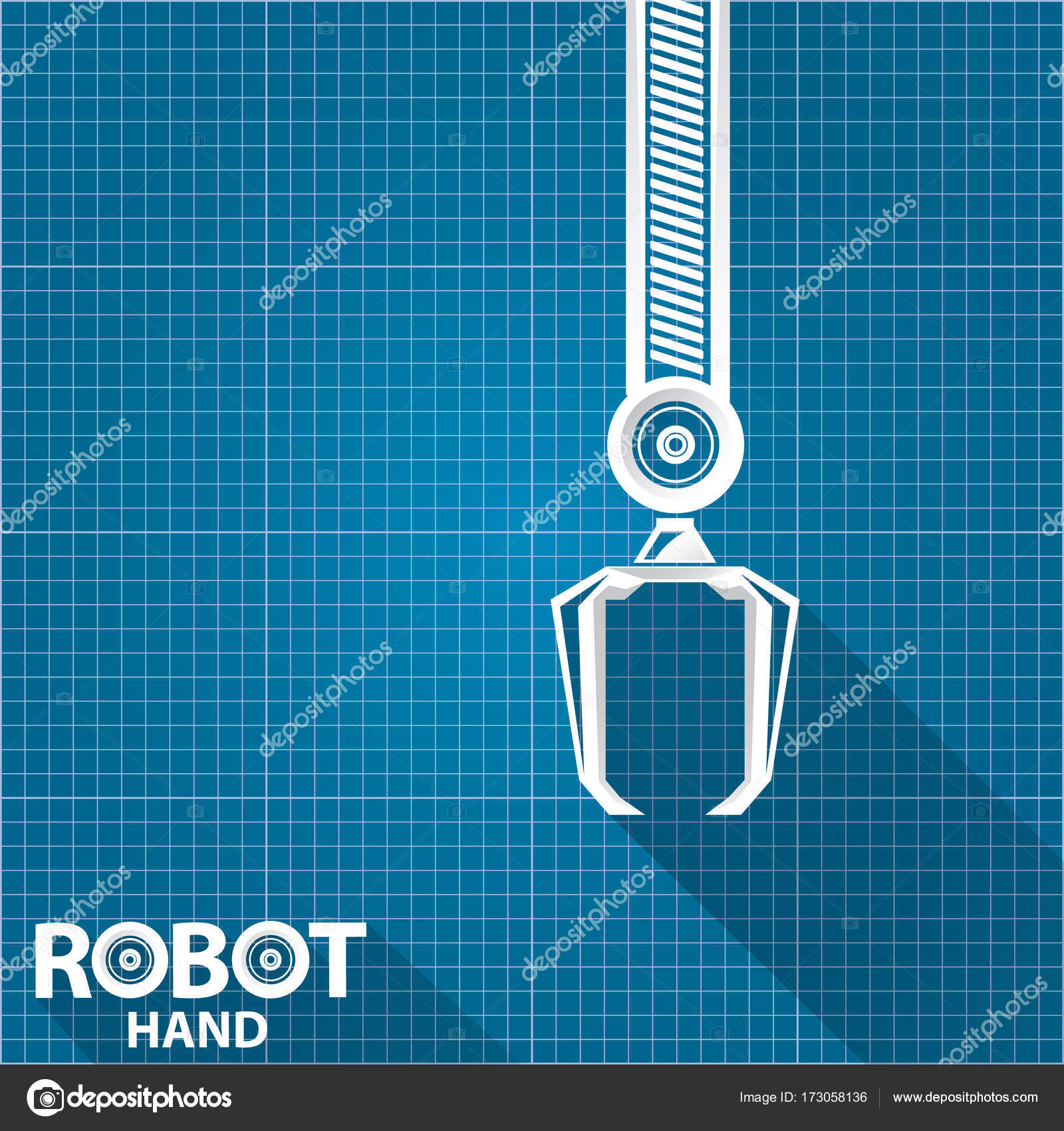 pix Paper Robot Hand Template depositphotos