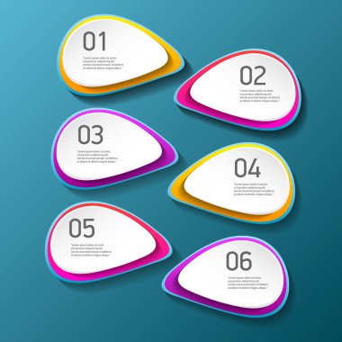 renk kümesi üç seçenek ile ilerleme kağıt afiş veya merdiven-ebilmek var olmak kullanılmış için iş Infographics afiş veya Web sitesi düzeni sayılı, modern vektör