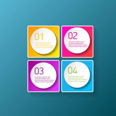 renk kümesi üç seçenek ile ilerleme kağıt afiş veya merdiven-ebilmek var olmak kullanılmış için iş Infographics afiş veya Web sitesi düzeni sayılı, modern vektör