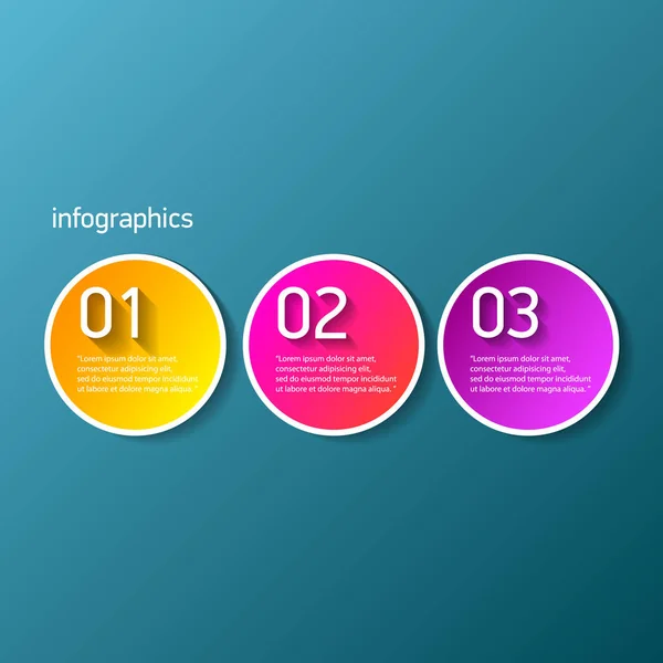 Renk kümesi üç seçenek ile ilerleme kağıt afiş veya merdiven-ebilmek var olmak kullanılmış için iş Infographics afiş veya Web sitesi düzeni sayılı, modern vektör — Stok Vektör