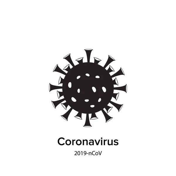 在白色背景上孤立的考罗那威斯图标。病毒简况 — 图库矢量图片