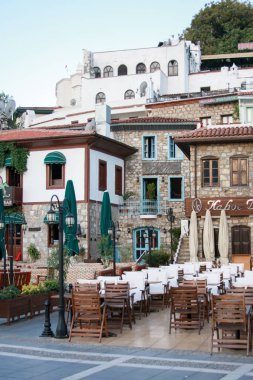 Marmaris eski sokaklarında Açık Restoran 