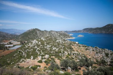 Kaleköy Simena bay Uchagiz Köyü üzerinden görüntülemek