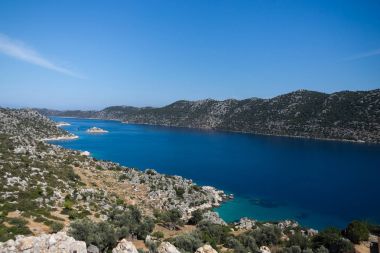 Kaleköy Simena bay Uchagiz Köyü üzerinden görüntülemek