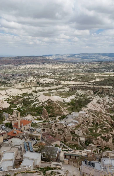 Vista do castelo de Uchhisar na Capadócia — Fotografia de Stock