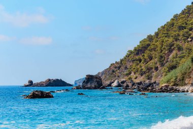 Deniz manzarası güzel pitoresk Körfezi ile