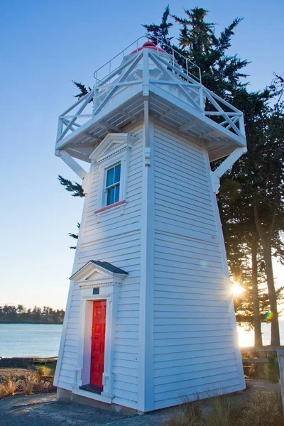 Modern light house at Timaru, New Zealand Stock Photo