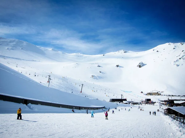 Mt Hutt, the famous ski field in New Zealand Stock Image