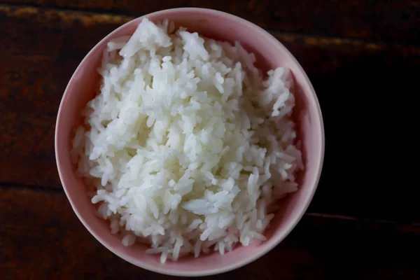 Arroz de jazmín cocido en taza — Foto de Stock