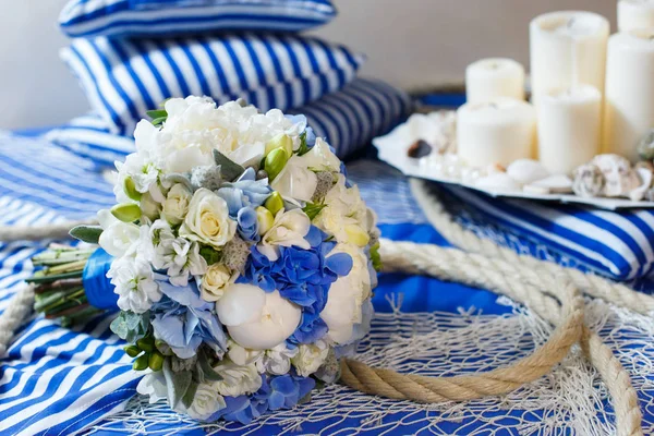 Decorazione bouquet da sposa — Foto Stock