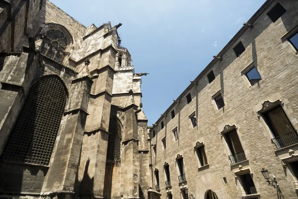 Barcelona (España): la catedral gótica — Foto de Stock