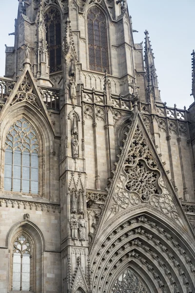 Barcelona (Spain): the gothic cathedral — Stock Photo, Image