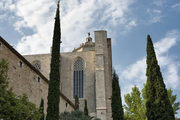 Girona (Catalunha, Espanha), edifícios góticos — Fotografia de Stock