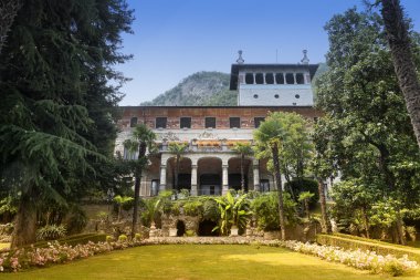 Villa Faccanoni at Sarnico (Bergamo) clipart