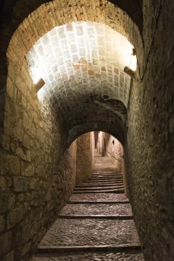 Girona (Catalunya, İspanya) gece