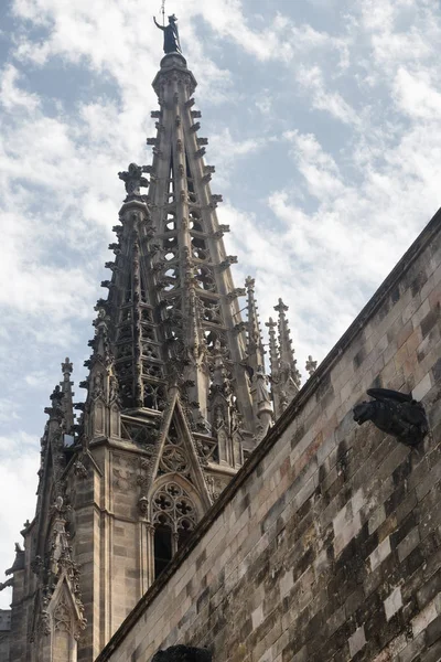 Barcelona (Spanien): den gotiska katedralen — Stockfoto