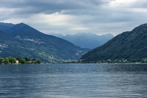 Lago de Lugano: Morcote — Fotografia de Stock