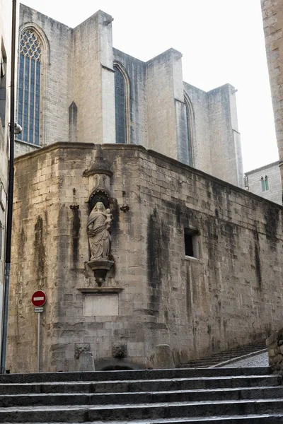 Girona (Catalunya, Spanien), gamla gata — Stockfoto