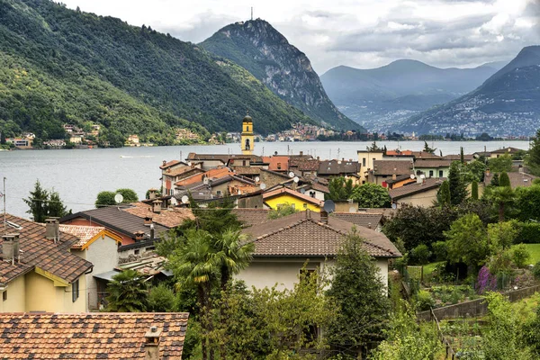 Lago Ceresio (Ticino, Suiza) ) —  Fotos de Stock