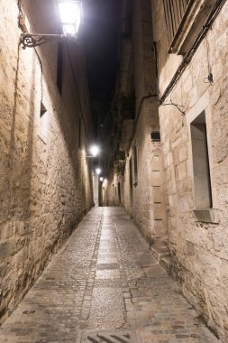 Girona (Catalunya, İspanya) gece