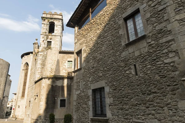 Girona (Catalonië, Spanje), Sant Feliu kerk — Stockfoto