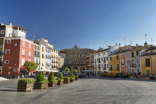 Cuenca (Španělsko), Dómské náměstí — Stock fotografie